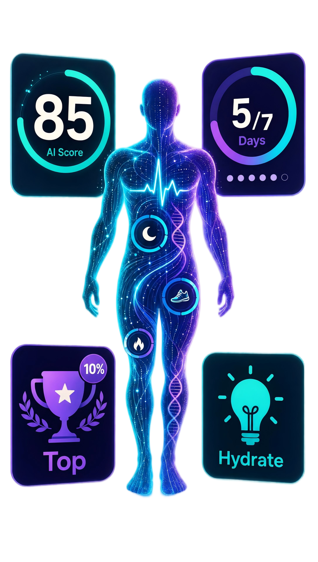 DigiVita mobile health dashboard preview